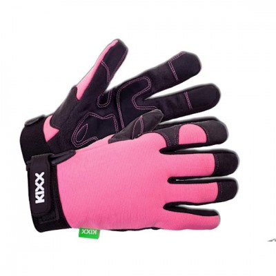 Kixx Handschoen Rocky maat 8 roze-zwart