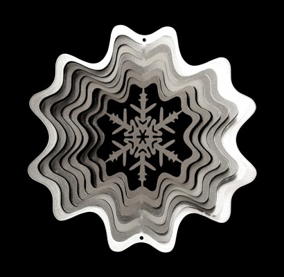 Kerst Snowflake 7805-GROOT-ZILVER